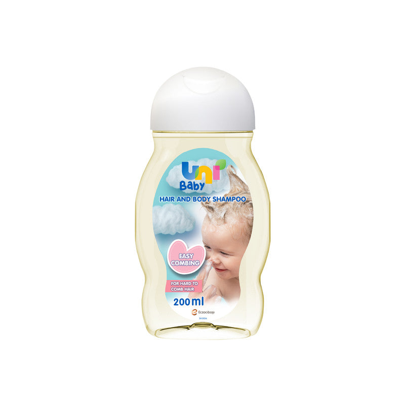 Uni Baby Easy Combing Hair and Body Shampoo - 200ml