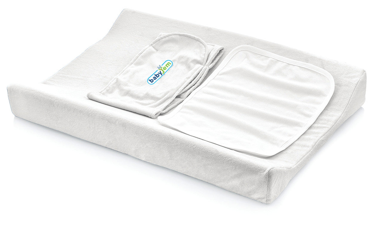 BabyJem Ecru Changing Station Pad - White