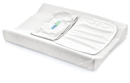 BabyJem Ecru Changing Station Pad - White