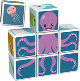 Geomag Magicube Printed Sea Animals And Cards - 11Pcs
