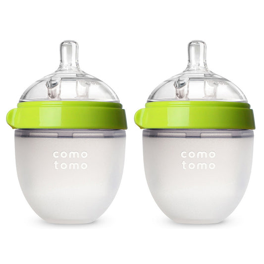 Comotomo Natural Feel Baby Feeding Bottle 150ml - Green (Pack Of 2)