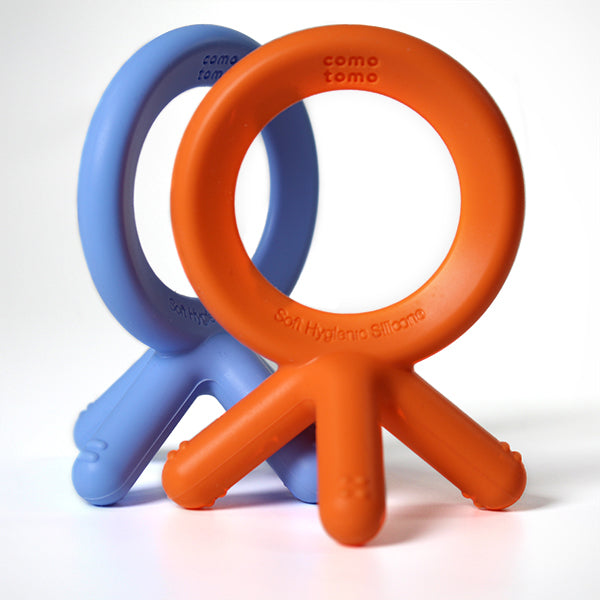 Comotomo Silicone Baby Teether - Orange - Laadlee