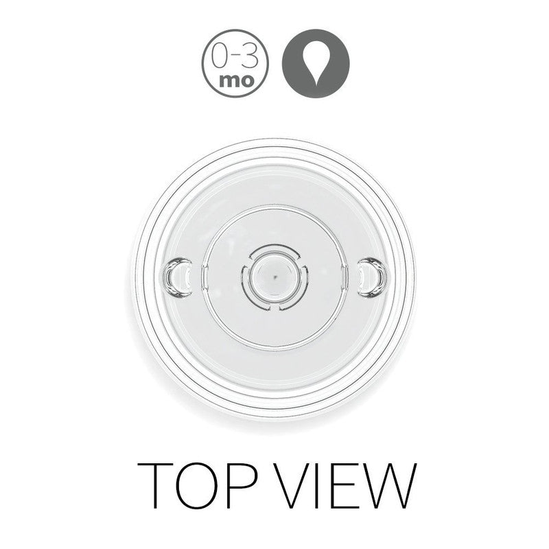 Comotomo Natural Teat Silicone Nipples Slow Flow - Transparent - Laadlee