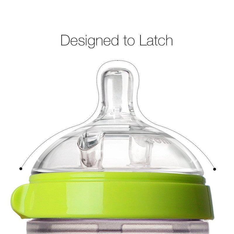 Comotomo Natural Feel Baby Feeding Bottle 250ml - Green (Pack Of 2)