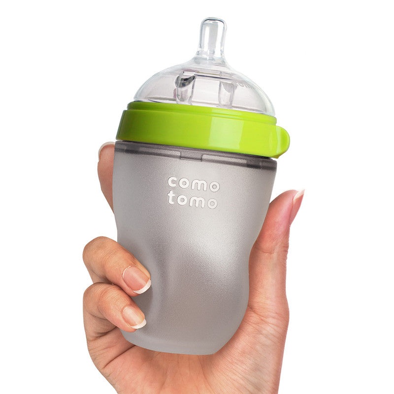 Comotomo Natural Feel Baby Feeding Bottle 250ml - Green