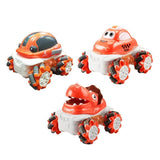 Stem 1:36 Light Vinyl Stunt Car 1Pc - Orange (Style May Vary)