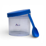 Astro Store Well PP Container with Spoon 500ml - Blue
