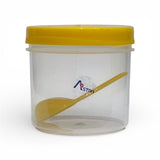 Astro Store Well PP Container with Spoon 500ml - Yellow