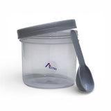 Astro Store Well PP Container with Spoon 500ml - Grey