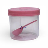 Astro Store Well PP Container with Spoon 500ml - Pink