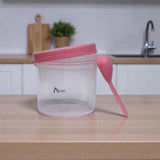 Astro Store Well PP Container with Spoon 500ml - Pink