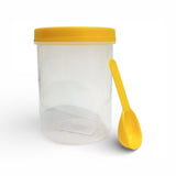 Astro Store Well PP Container with Spoon 750ml - Yellow