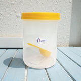 Astro Store Well PP Container with Spoon 750ml - Yellow
