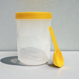 Astro Store Well PP Container with Spoon 750ml - Yellow