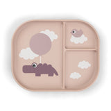 Done By Deer Foodie Compartment Plate Happy Clouds - Powder