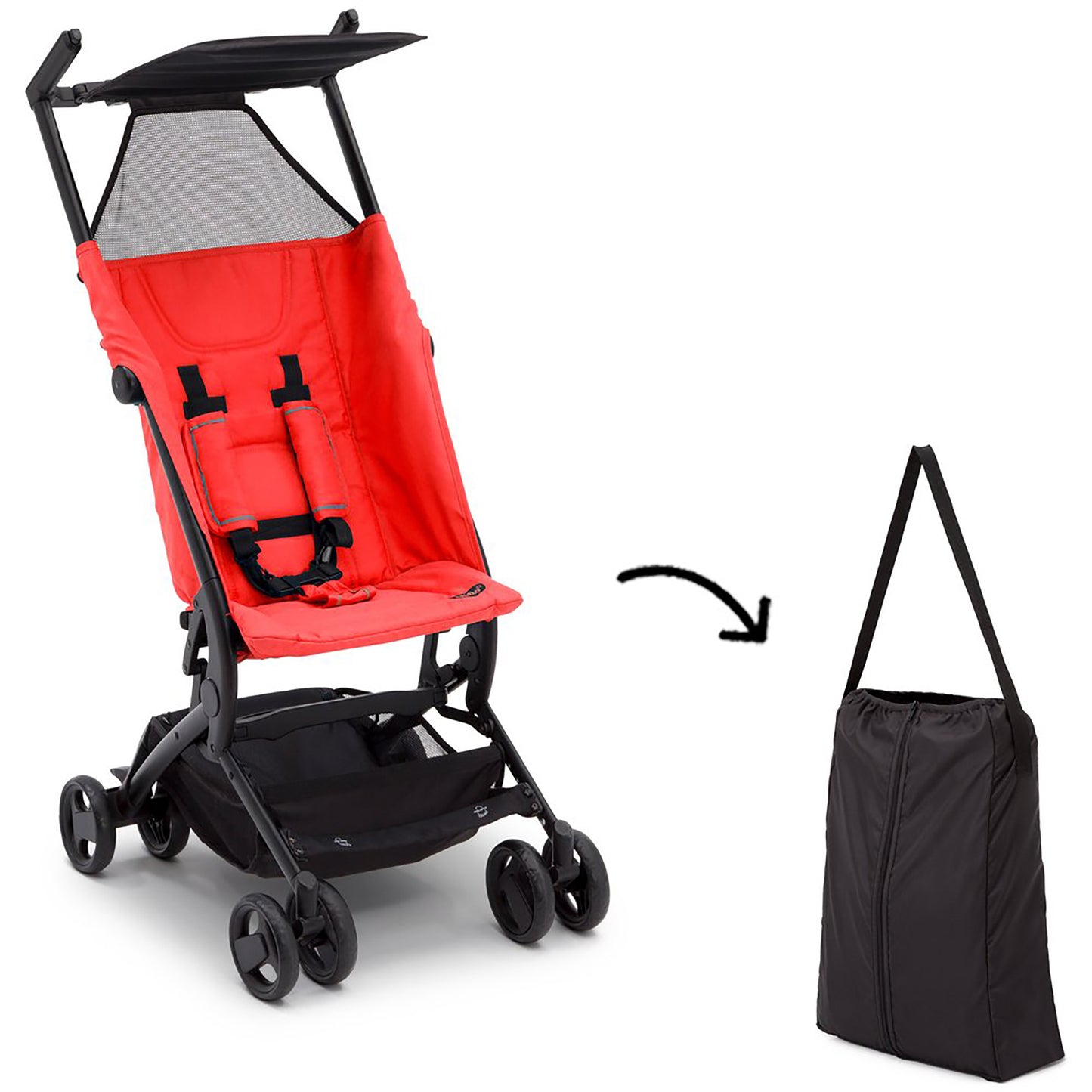 Delta Children Delta Clutch Stroller - Red