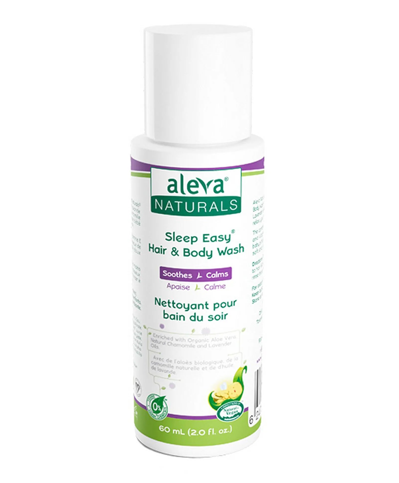 Aleva Naturals Sleep Easy Hair & Body Wash - Travel Size - 60ml - Laadlee