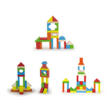 Viga Wooden Blocks - 80Pcs