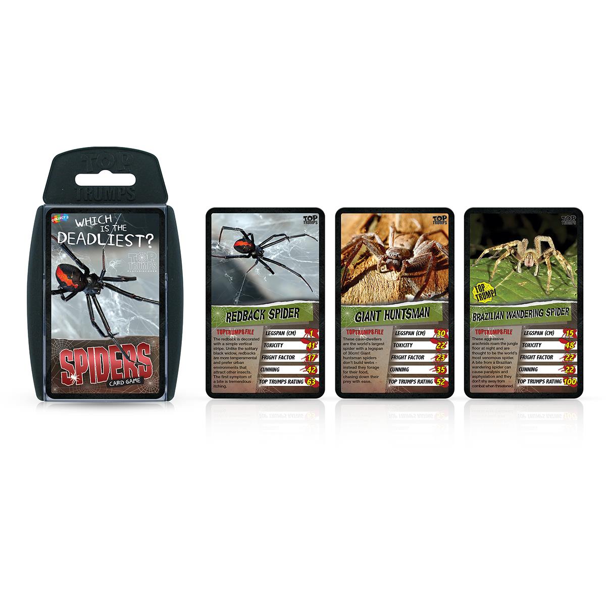 Winning Moves Top Trumps Spiders Card