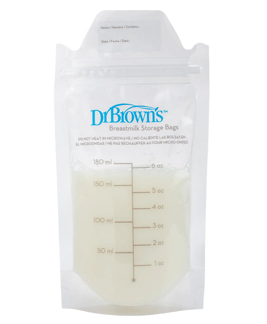 Dr. Brown's Breastmilk Storage Bag 180ml - Pack of 25