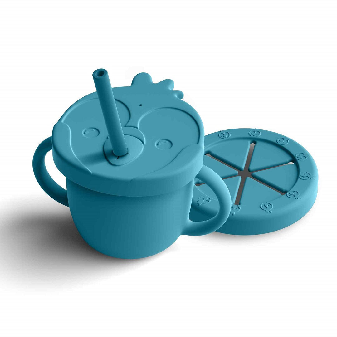 Bimbly Multi Use Silicone Cup 3 In 1 - Dark Blue