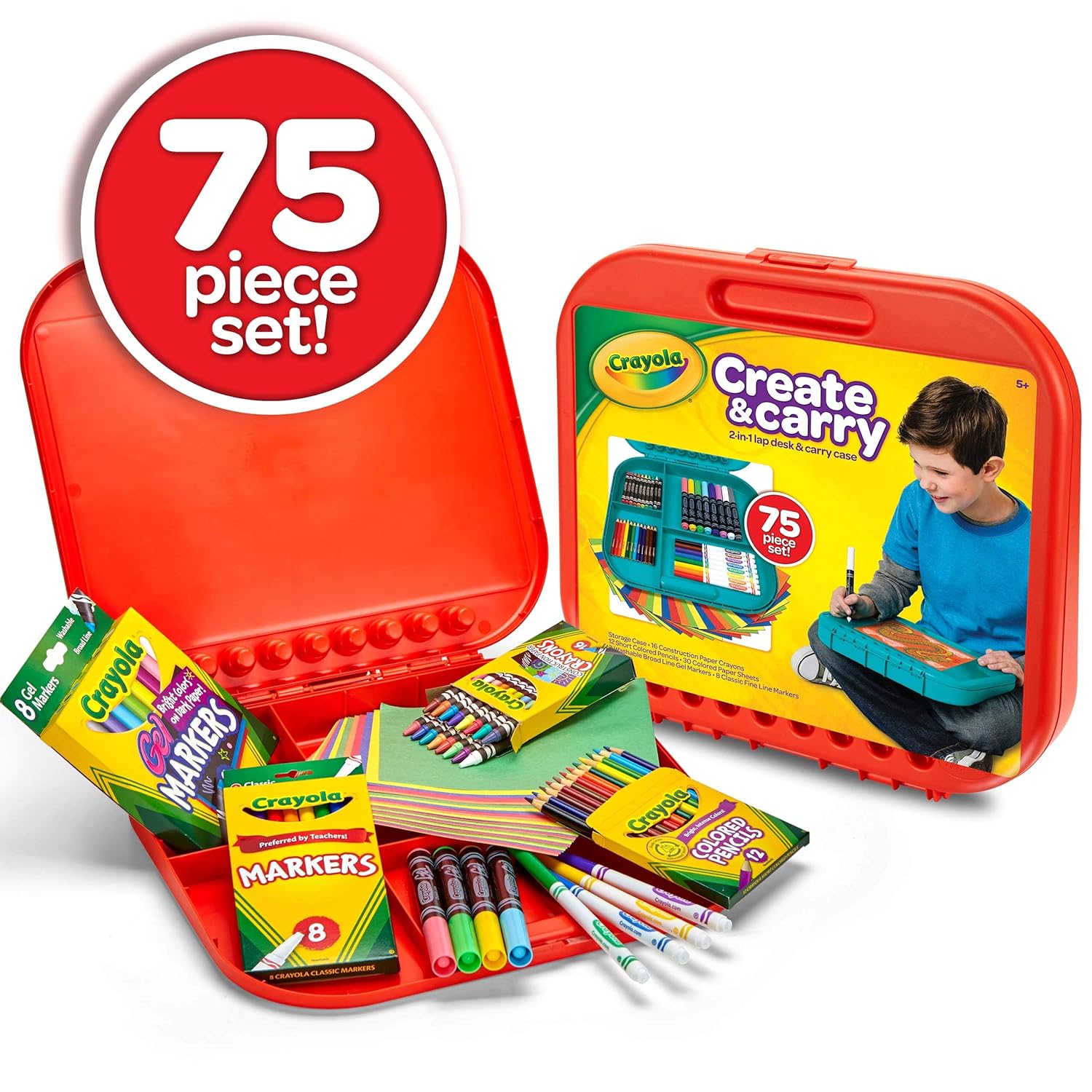 Crayola Create and Carry Case - Pack of 75 - Laadlee