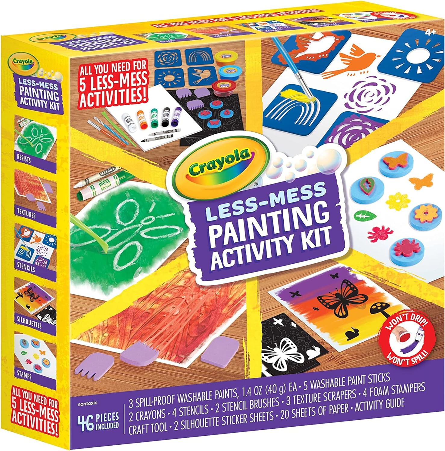 Crayola Less Mess Painting Activity Kit - Laadlee