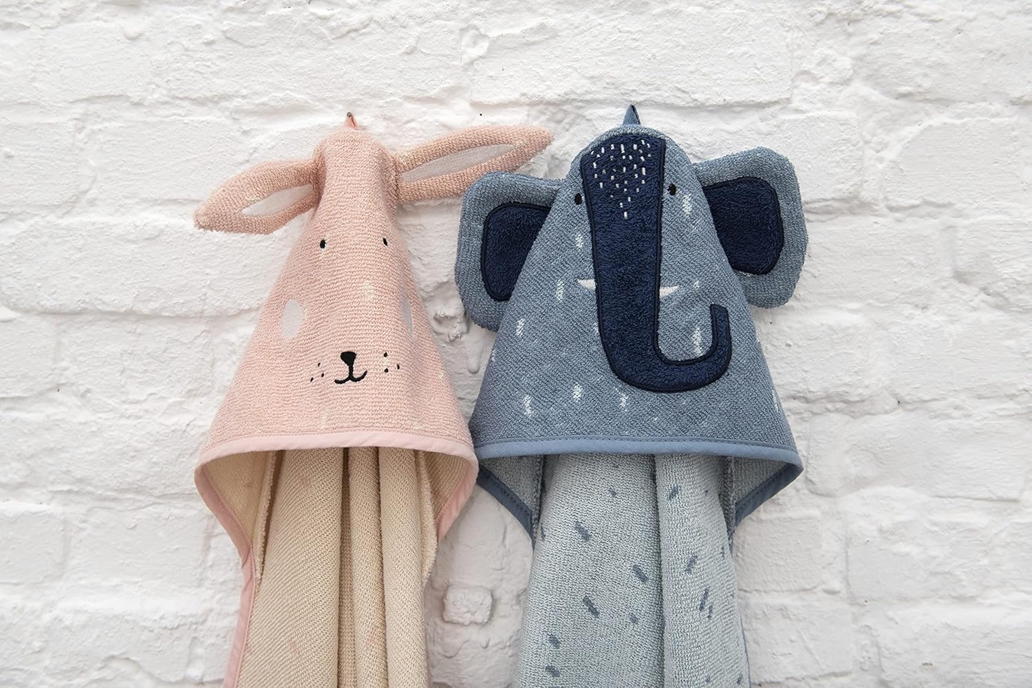 Trixie Hooded Towel - Mrs. Elephant (75Cm X 75Cm) - Laadlee