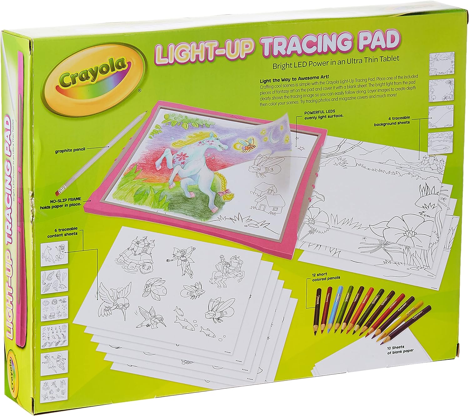 Crayola Light-Up Tracing Pad - Pink - Laadlee