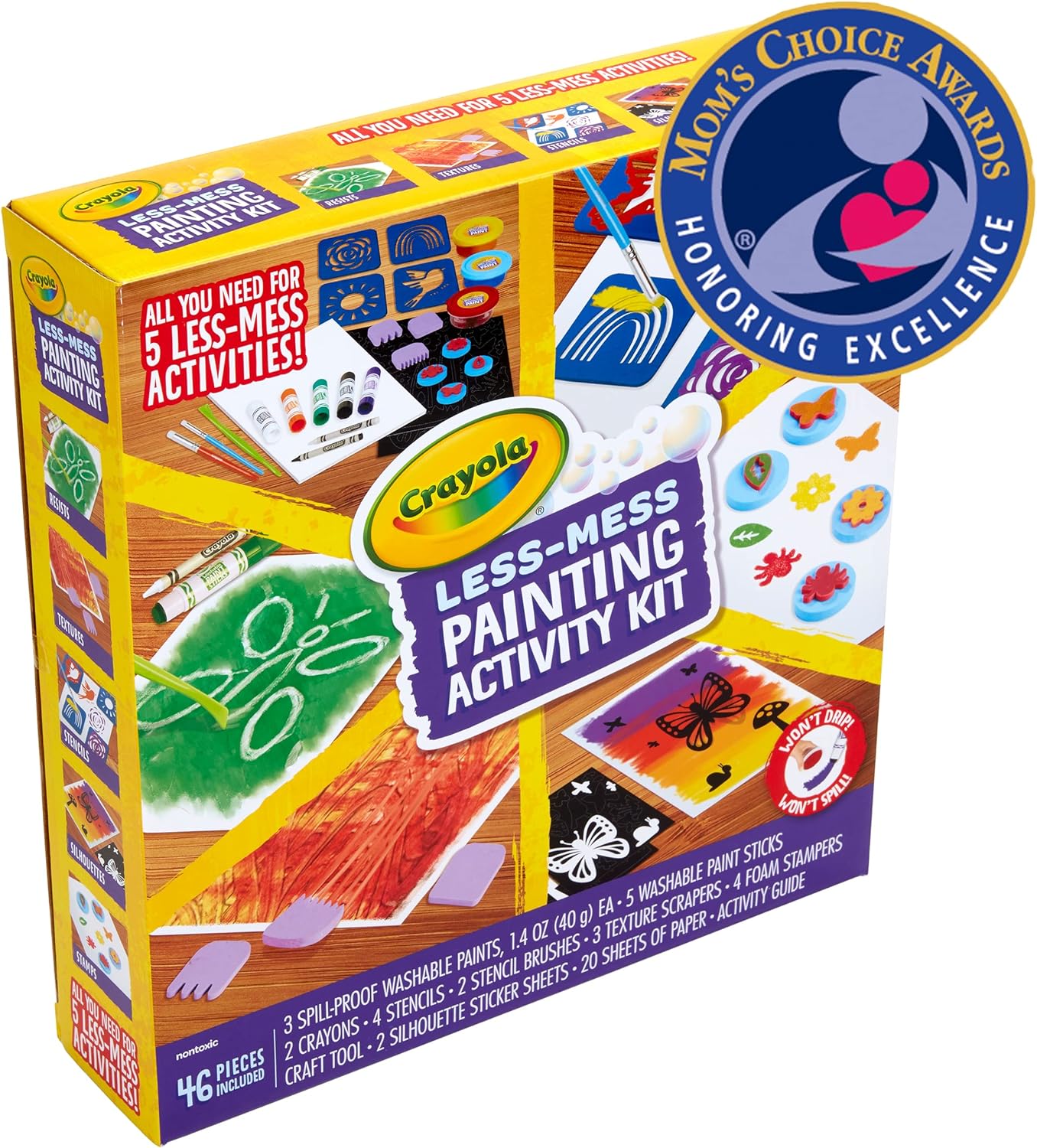 Crayola Less Mess Painting Activity Kit - Laadlee