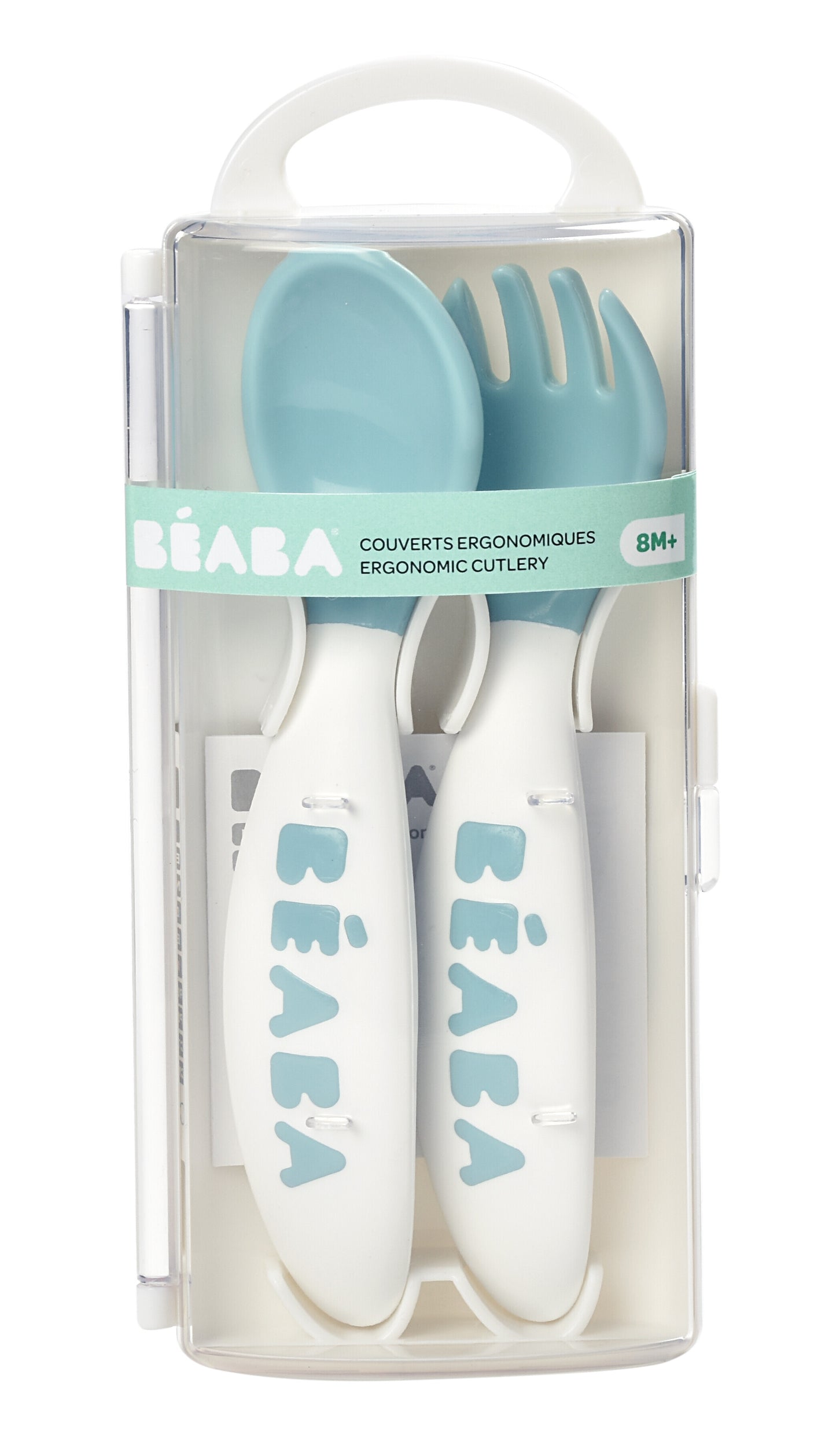 Beaba Training Fork and Spoon - Windy Blue