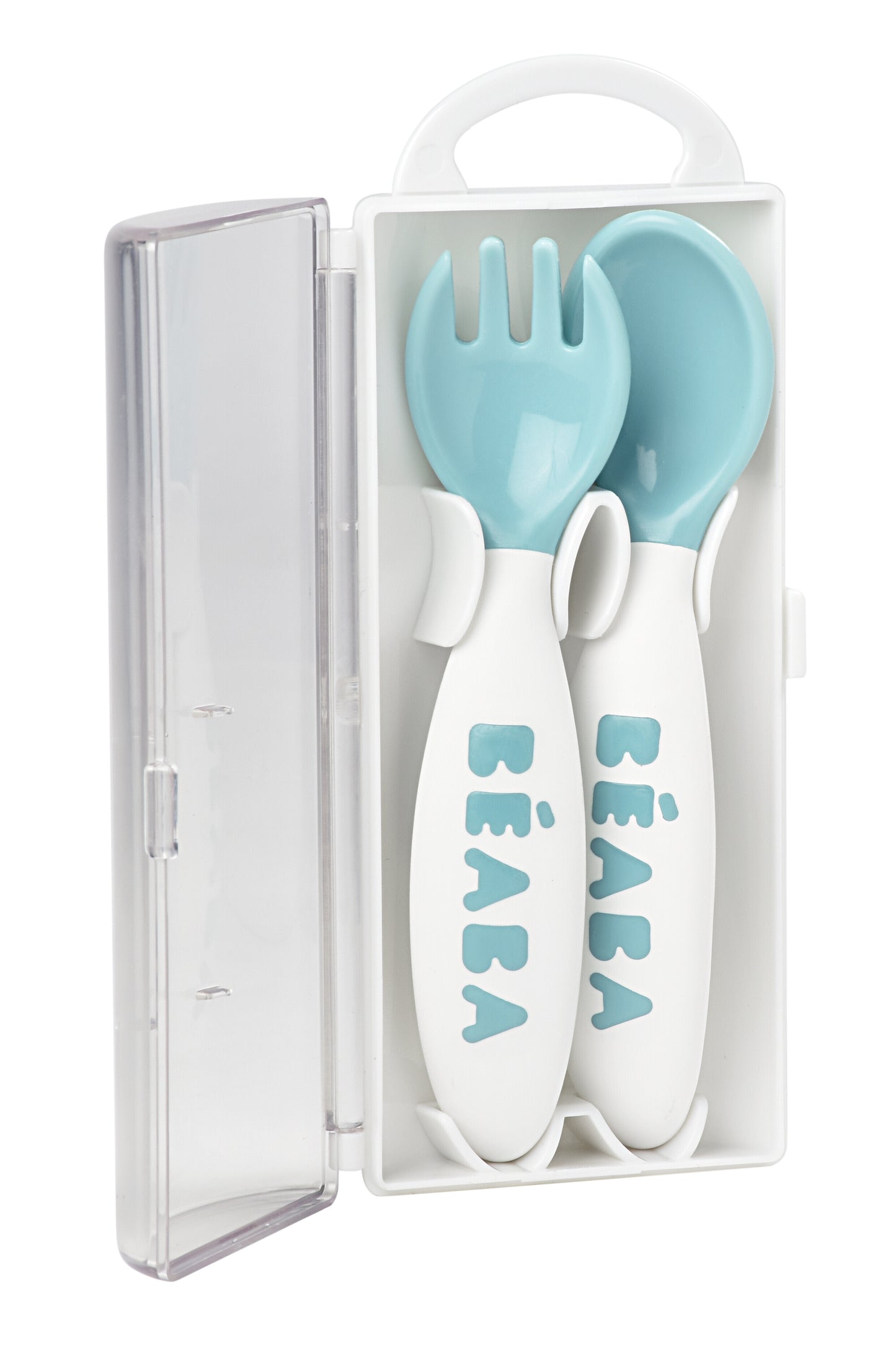 Beaba Training Fork and Spoon - Windy Blue