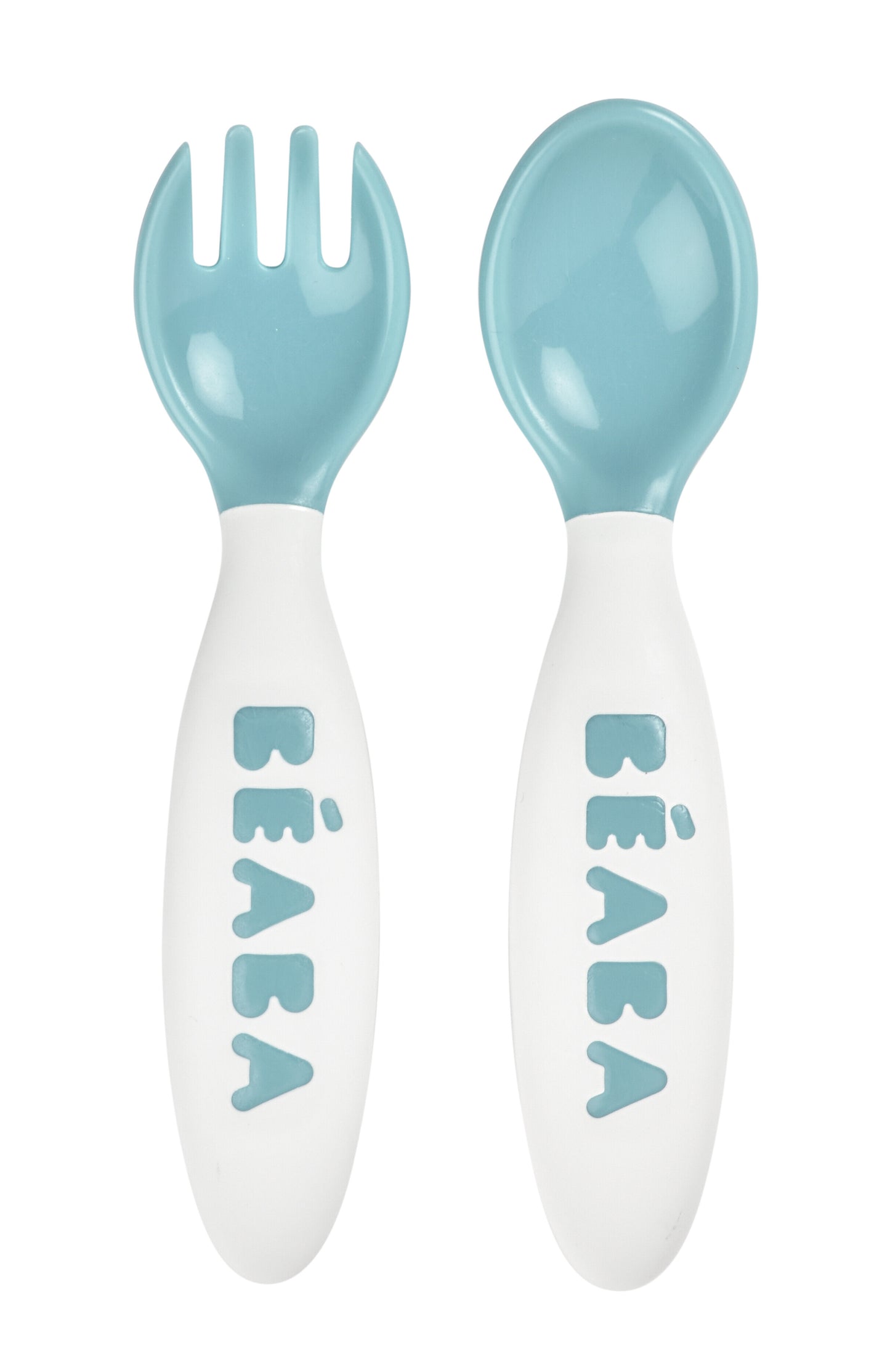 Beaba Training Fork and Spoon - Windy Blue