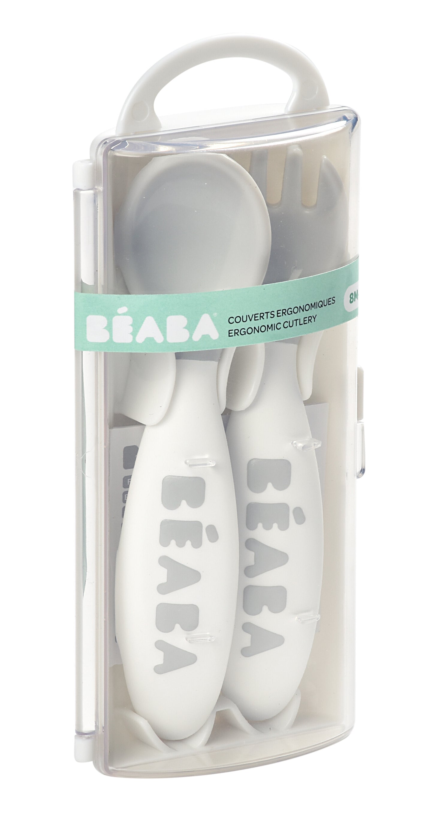 Beaba Training Fork and Spoon - Light Mist