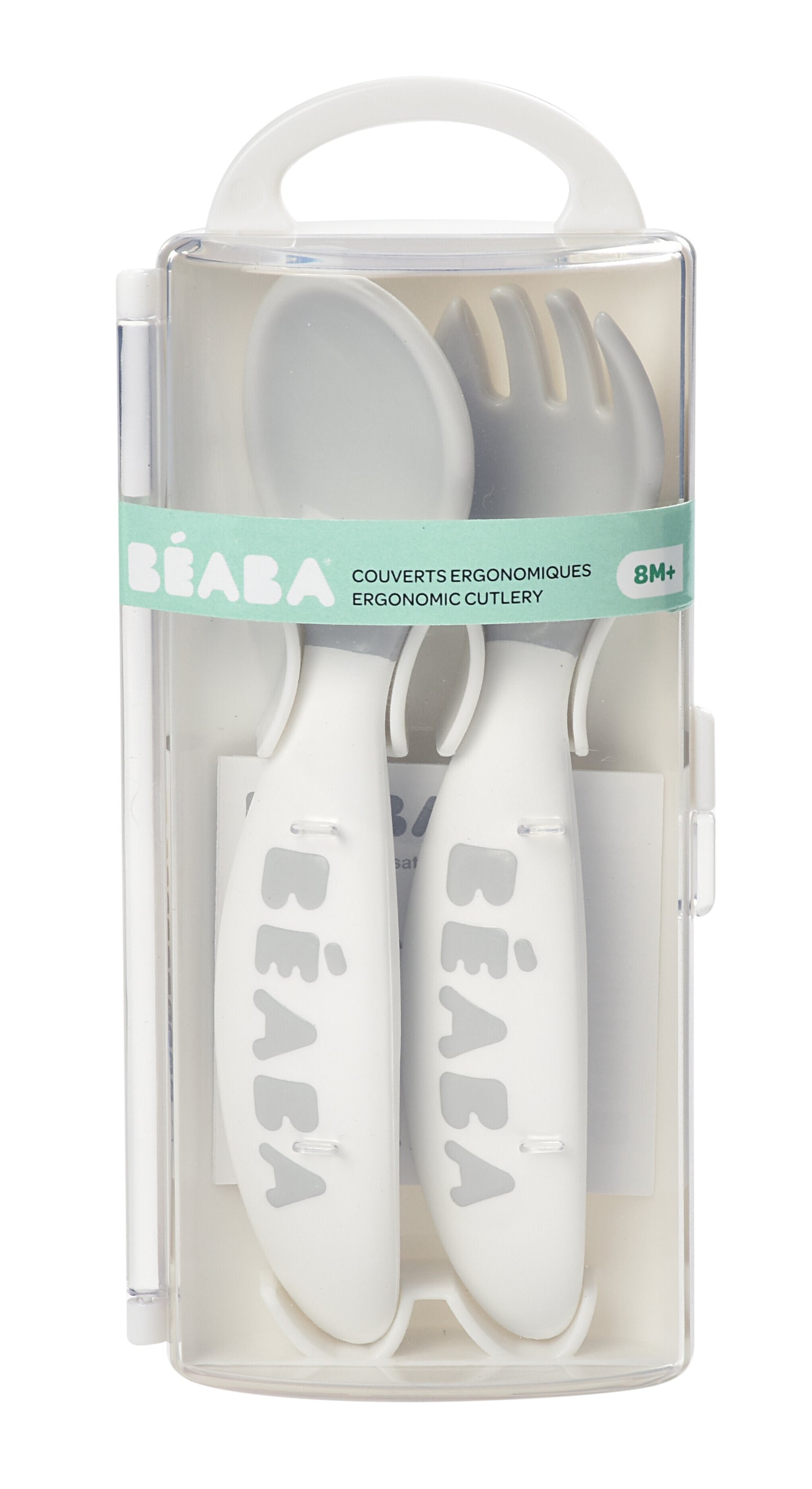 Beaba Training Fork and Spoon - Light Mist