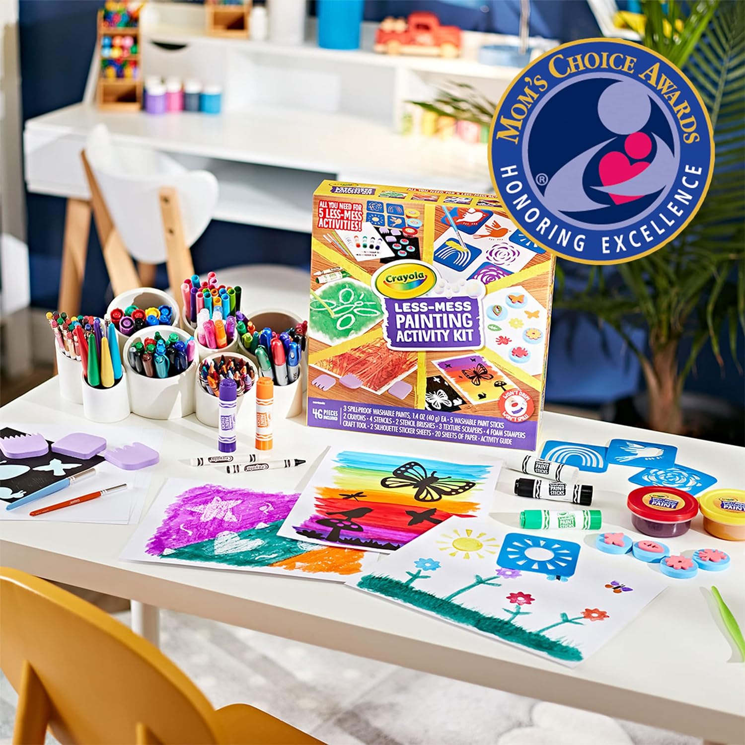 Crayola Less Mess Painting Activity Kit - Laadlee