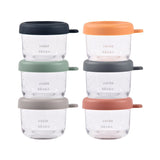 Beaba Glass Food Jar 150ml Pack of 6 - Sunrise