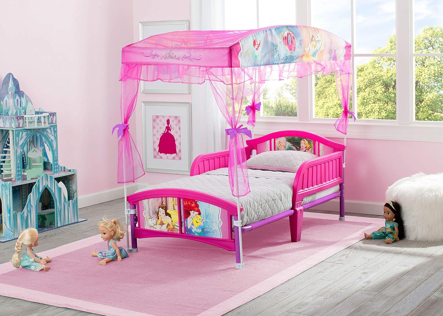 Delta Children Princess Toddler Canopy Bed - Us Size