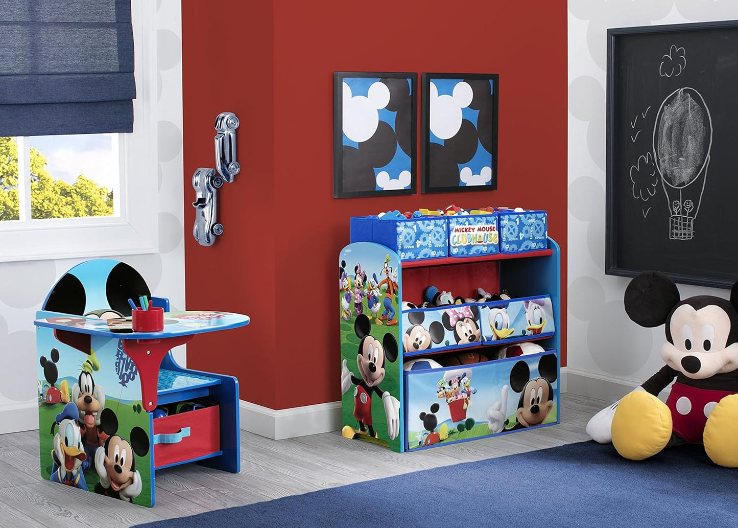 Delta Children Mickey Mouse Chair Desk With Storage Bin