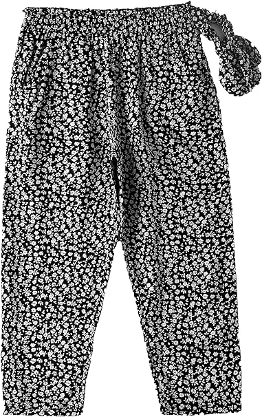 Jelliene All Over Printed Pants - Dark Blue - Laadlee