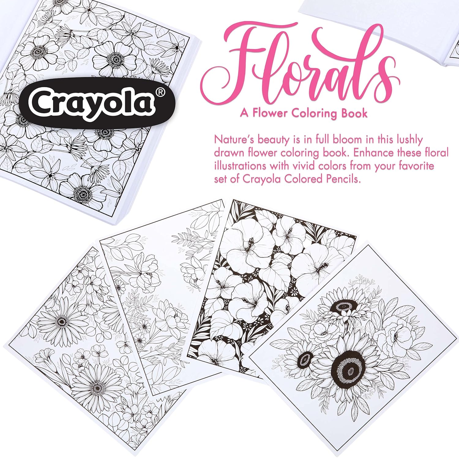 Crayola Coloring Book - Colors in Bloom (40 pages) - Laadlee