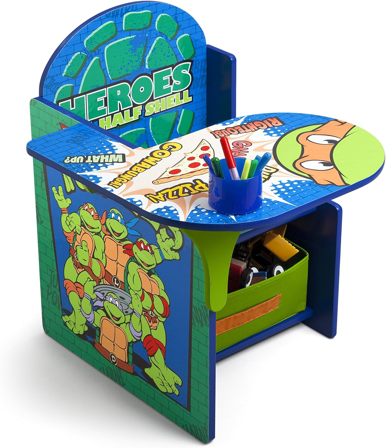 Delta Children Teenage Mutant Ninja Turtles Chair Desk With Storage Bin