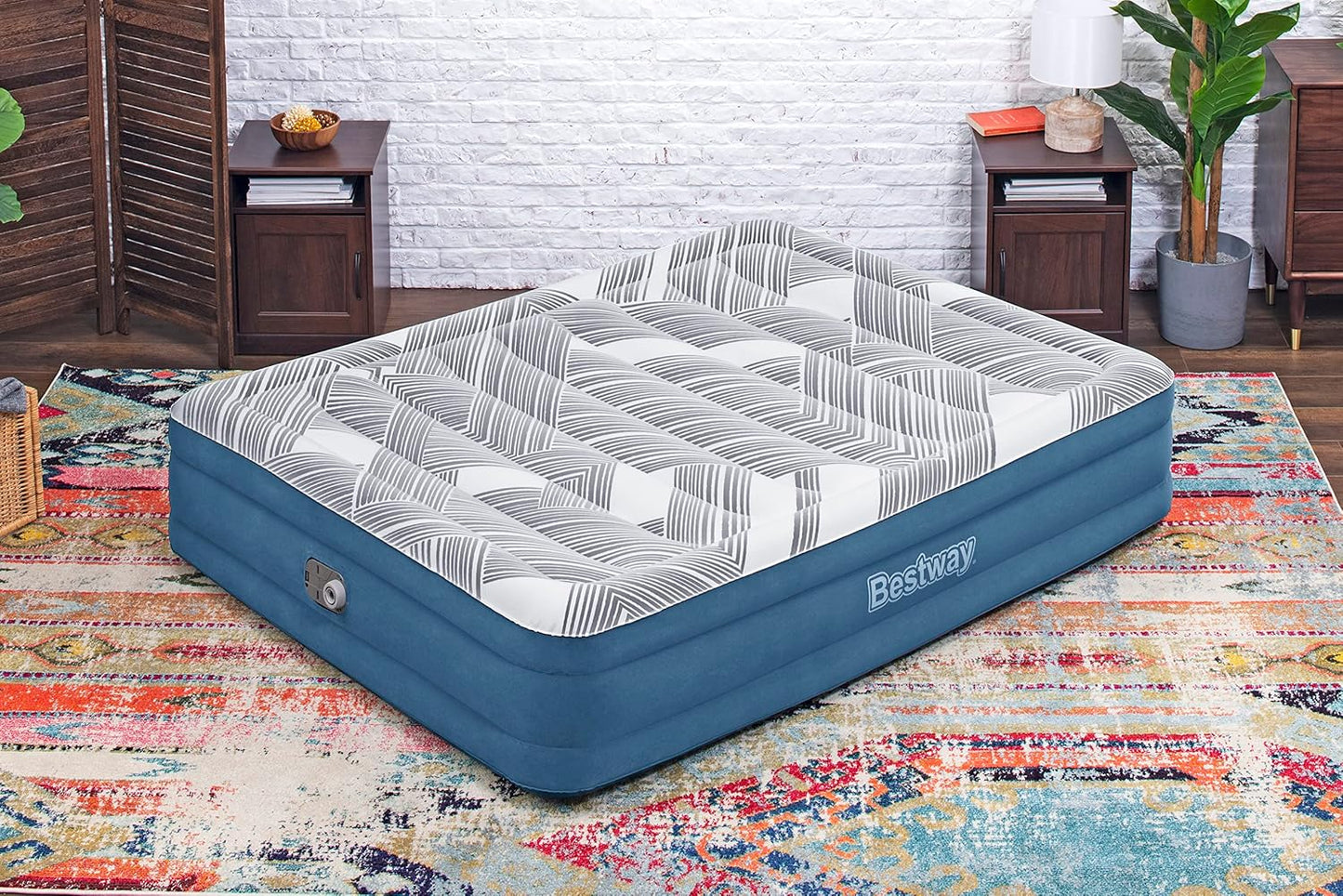 Bestway Airbed Queen B.I Ac Pump - 203X152X36cm