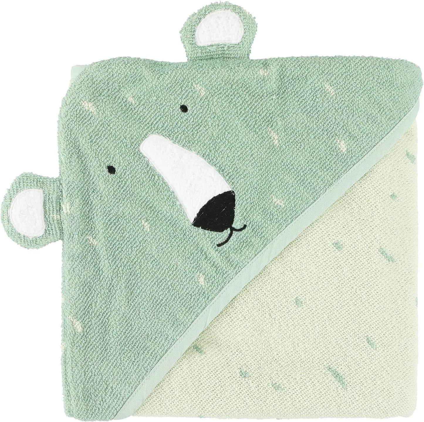 Trixie Hooded Towel - Mr. Polar Bear (75Cm X 75Cm) - Laadlee