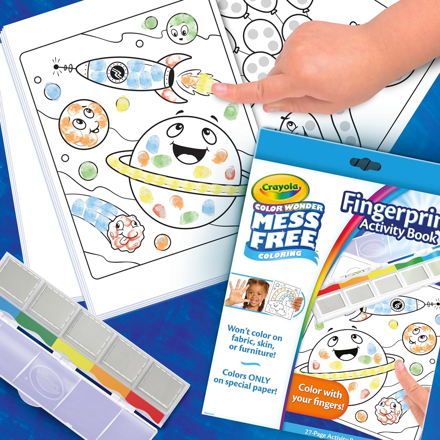 Crayola Color Wonder Fingerprint Activity Book - Laadlee