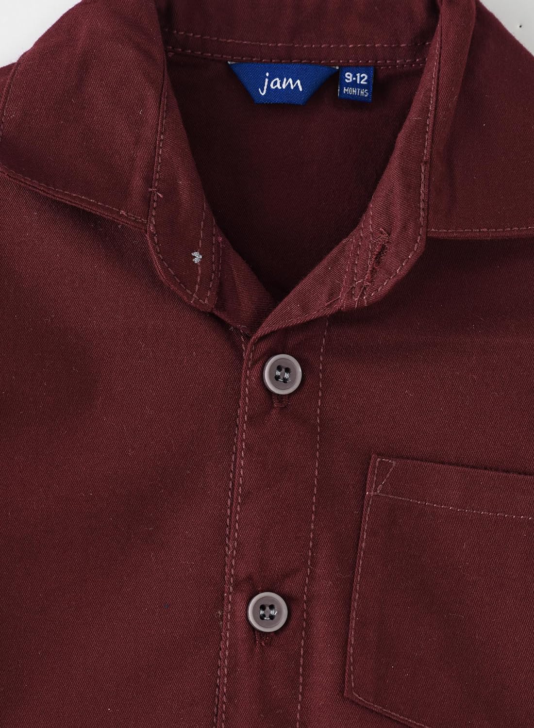 Jam Shirt - Maroon - Laadlee