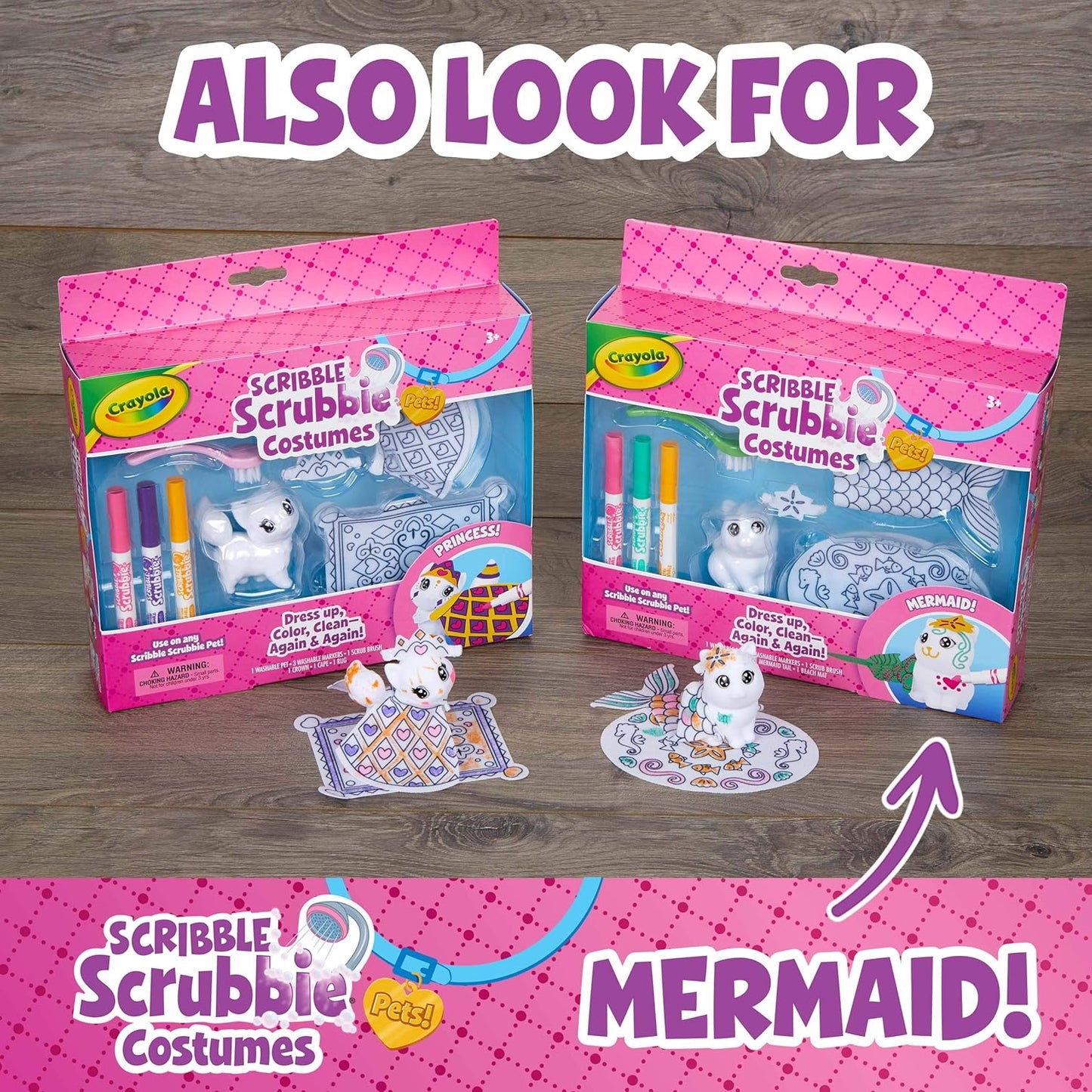 Crayola Scribble Scrubbie Princess Pets Pack