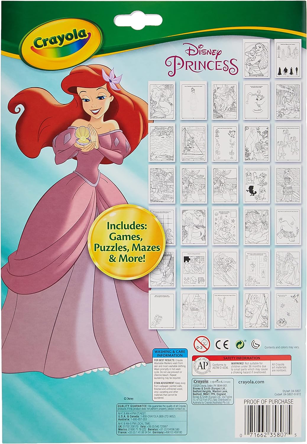 Crayola Coloring and Activity Pad - Disney Princess (32 pages) - Laadlee