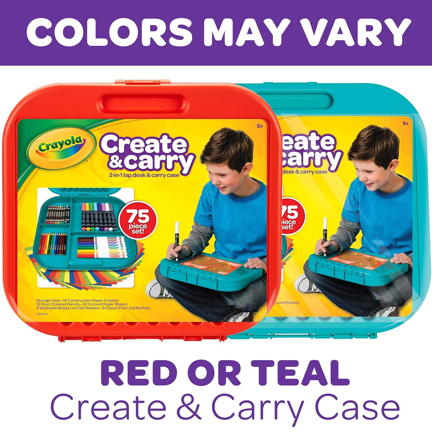 Crayola Create and Carry Case - Pack of 75 - Laadlee