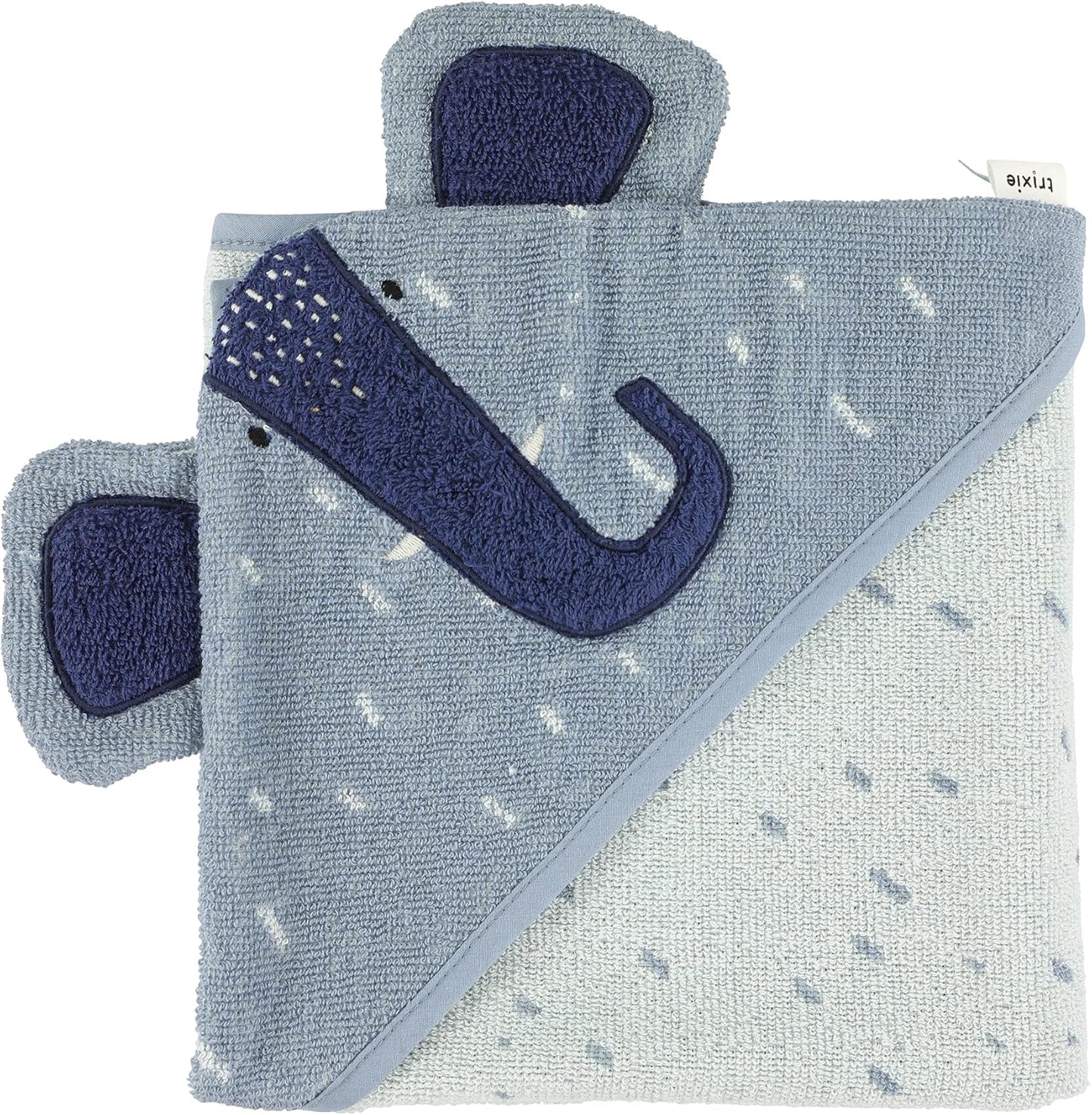 Trixie Hooded Towel - Mrs. Elephant (75Cm X 75Cm) - Laadlee